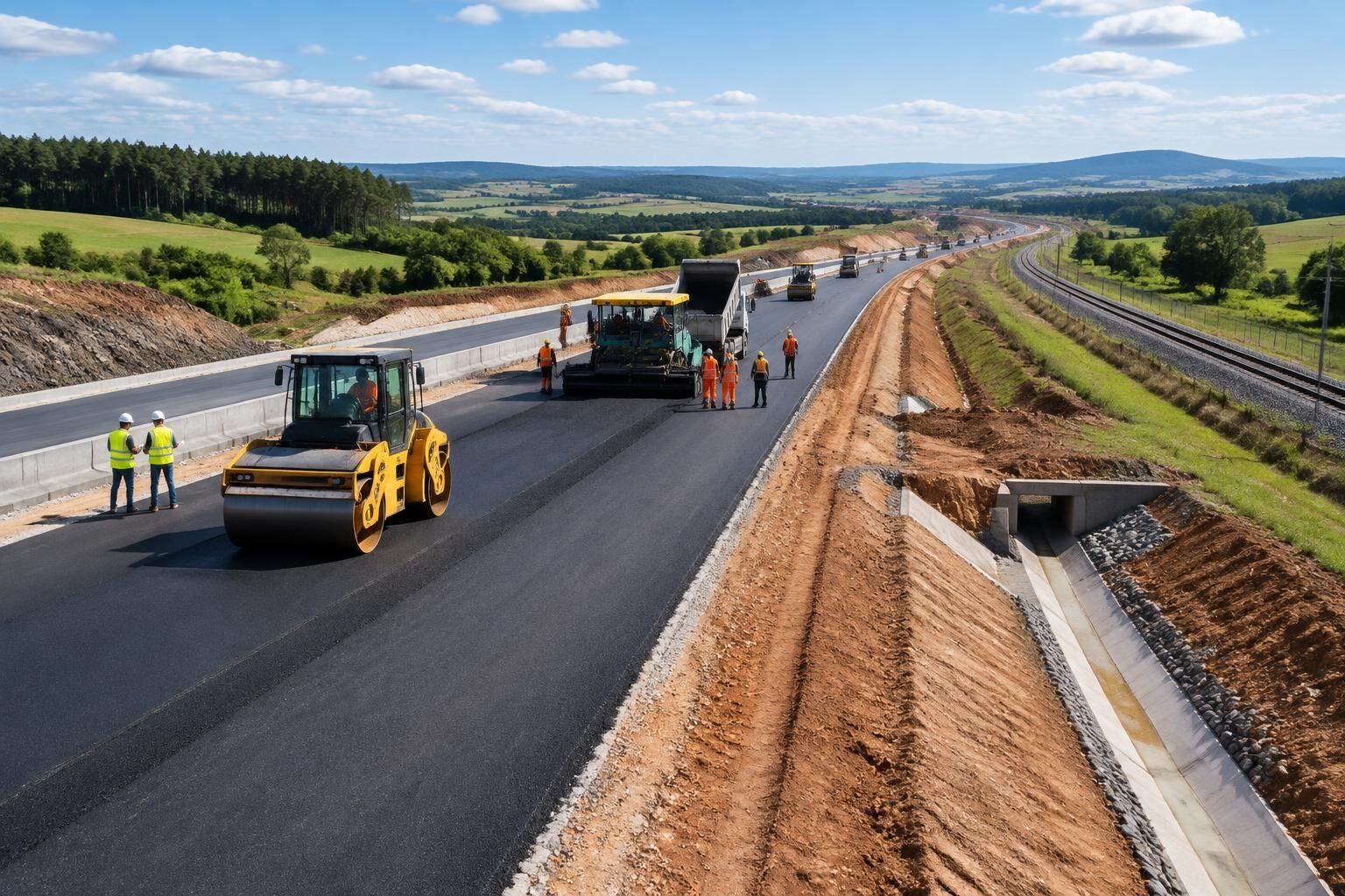 Construção de Rodovias e Ferrovias